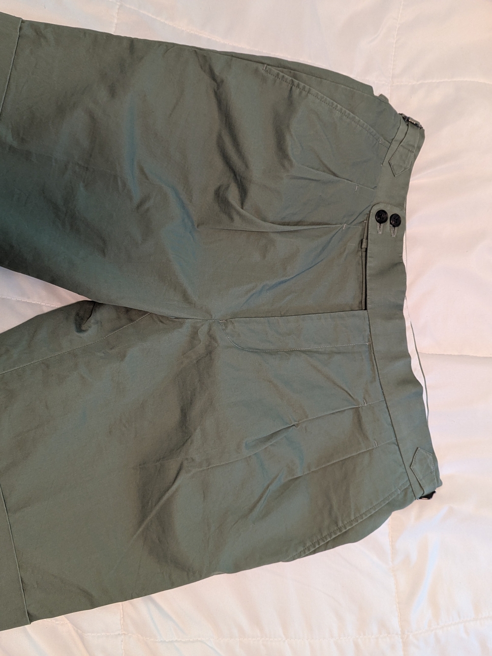 Spier And Mackay Men's Olive Green Pleated Chino Shorts